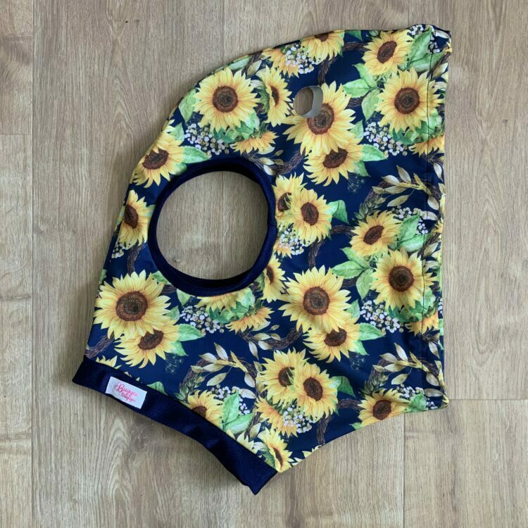 equine-lycra-face-mask-no-mesh-buggez-bugeyes-navy-sunflowers