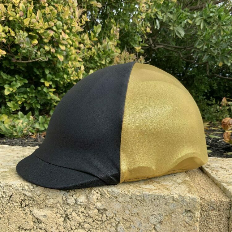 helmet-cover-black-gold-metallic