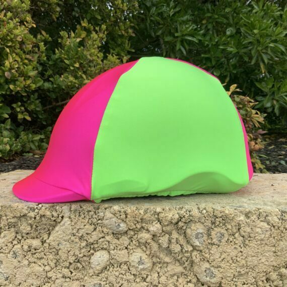 Helmet Cover Pink & Lime