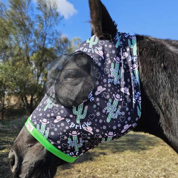 sweary-don't-be-a-prick-spandex-lycra-horse-fly-mask-buggez-bugeyes