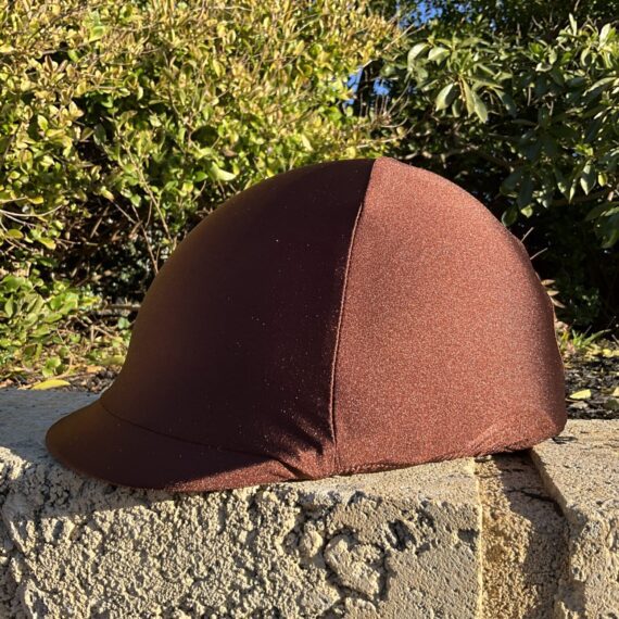 chocolate-brown-horse-riding-helmet-cover-buggez-bugeyes