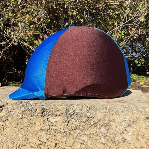 Helmet Cover Turquoise & Chocolate