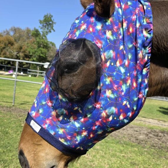 christmas-lights-lycra-spandex-horse-fly-mask-buggez-bugeyes
