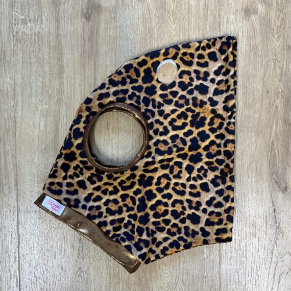 Galloway size Leopard, bronze metallic trim NO MESH