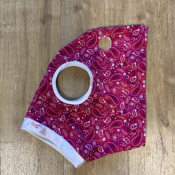 Galloway size Pink Paisley, white trim NO MESH