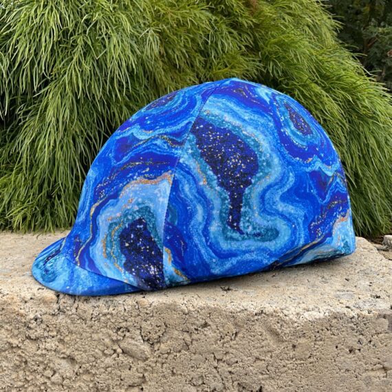 Helmet Cover Blue Crystal