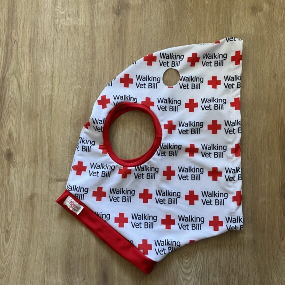 Cob size Walking Vet Bill, red trim with NO MESH