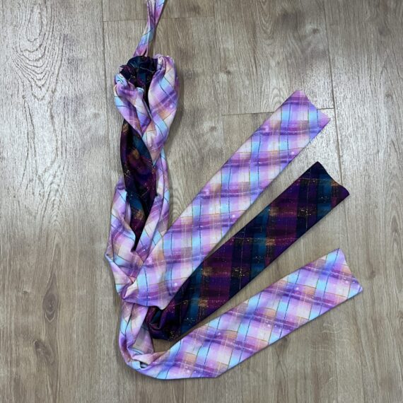 Plait in tail bag - MEDIUM 80cm, Plaid & Dark Plaid